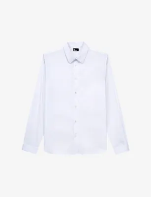 THE KOOPLES Slim-fit cotton-blend shirt - WHI01