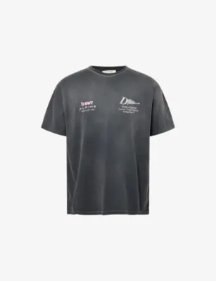 DUKE & DEXTER Alpine Formula One Logo Cotton T-shirt