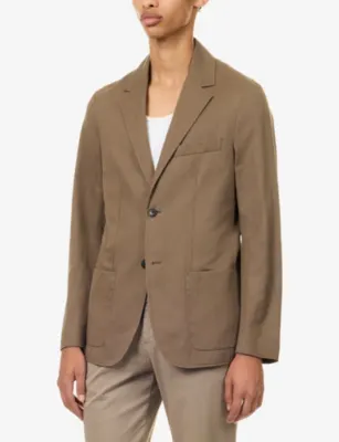 SUNSPEL Unstructured Cotton-Linen Blazer detail 3
