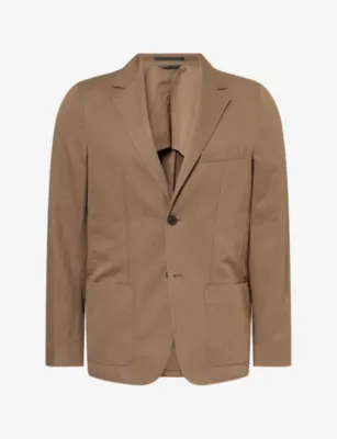 SUNSPEL Unstructured Cotton-Linen Blazer