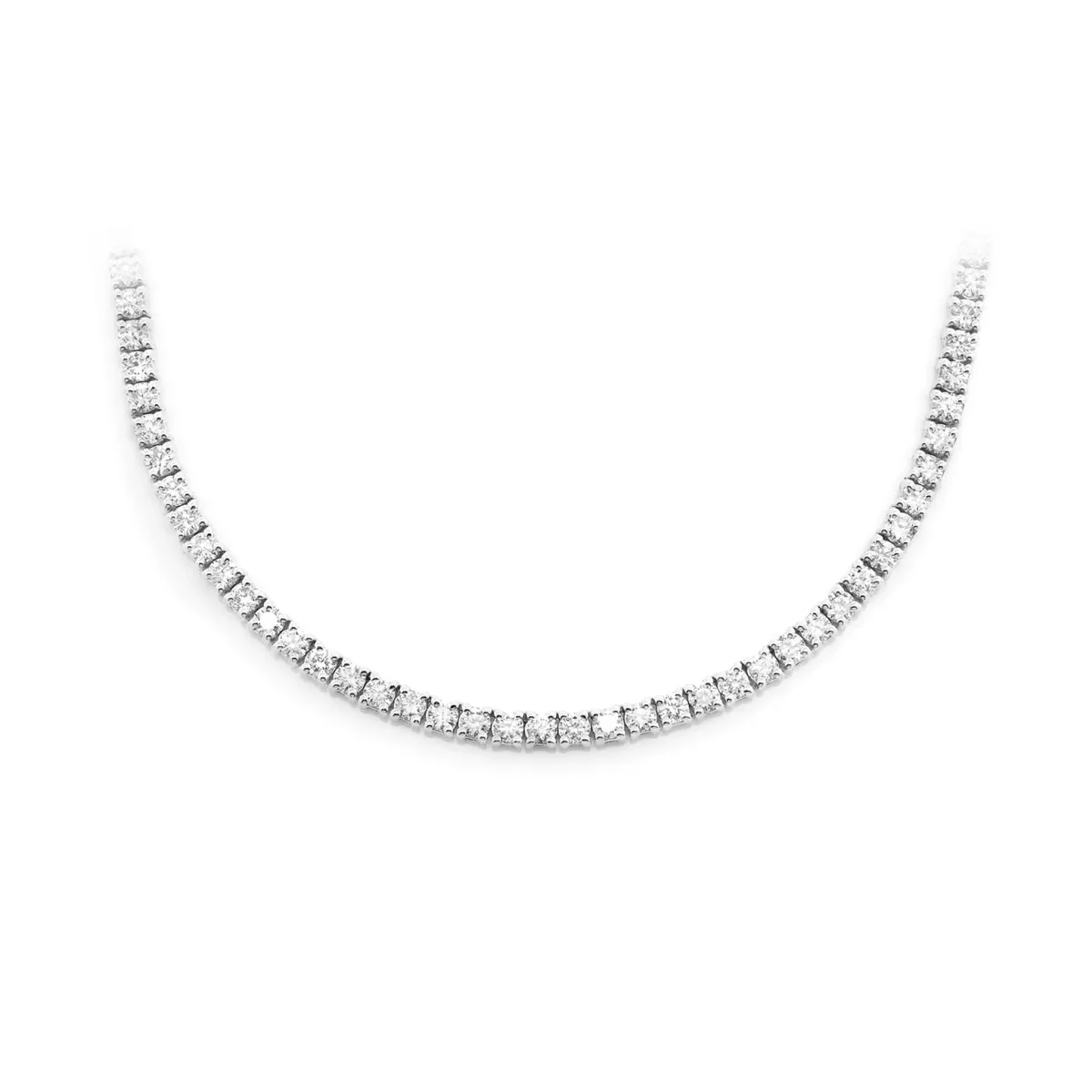 For Him Prong Diamond Tennis Necklace