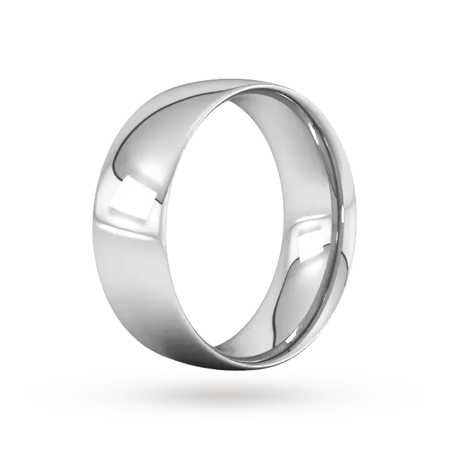 For Him 8mm Traditional Court Heavy Wedding Ring In 18 Carat Yellow Gold, additional product view 2