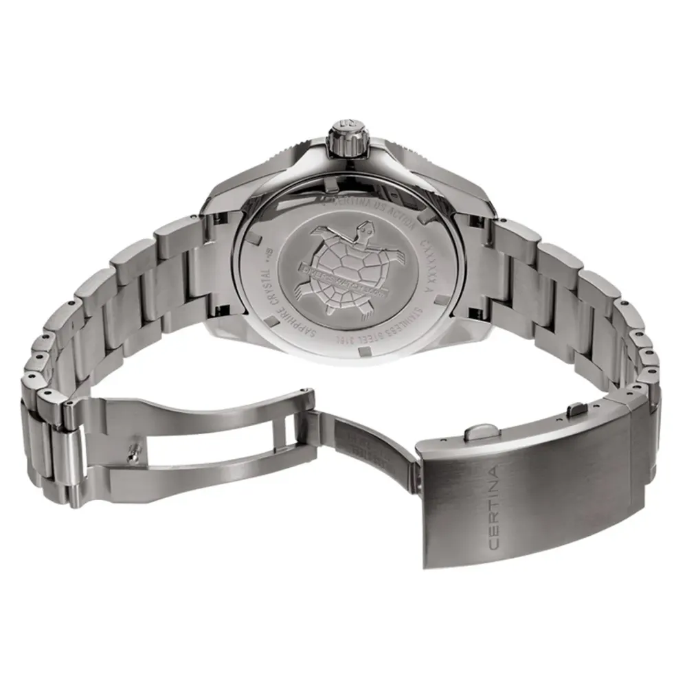 Certina Aqua DS Action Diver Black Dial 43mm Mens Watch in Black, additional product view 3