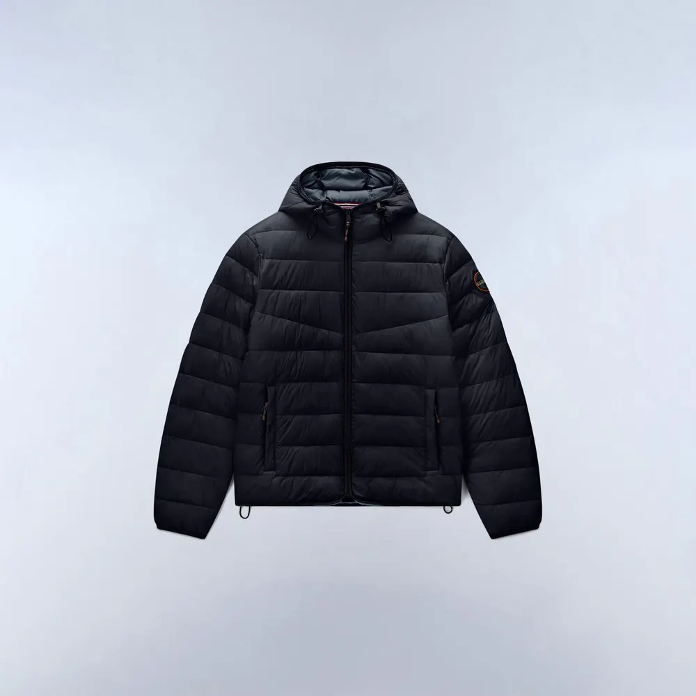 Napapijri Mens Aerons Full-Zip Hooded Short Puffer Jacket