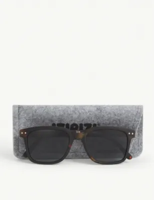 IZIPIZI #L square-framed tortoise sunglasses in TORTOISE, additional product view 2