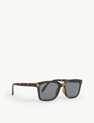 IZIPIZI #L square-framed tortoise sunglasses in TORTOISE, additional product view 3