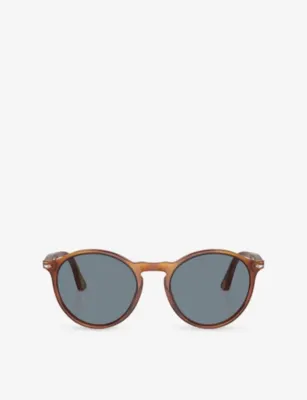 PERSOL PO3285S Round-Frame Acetate Sunglasses