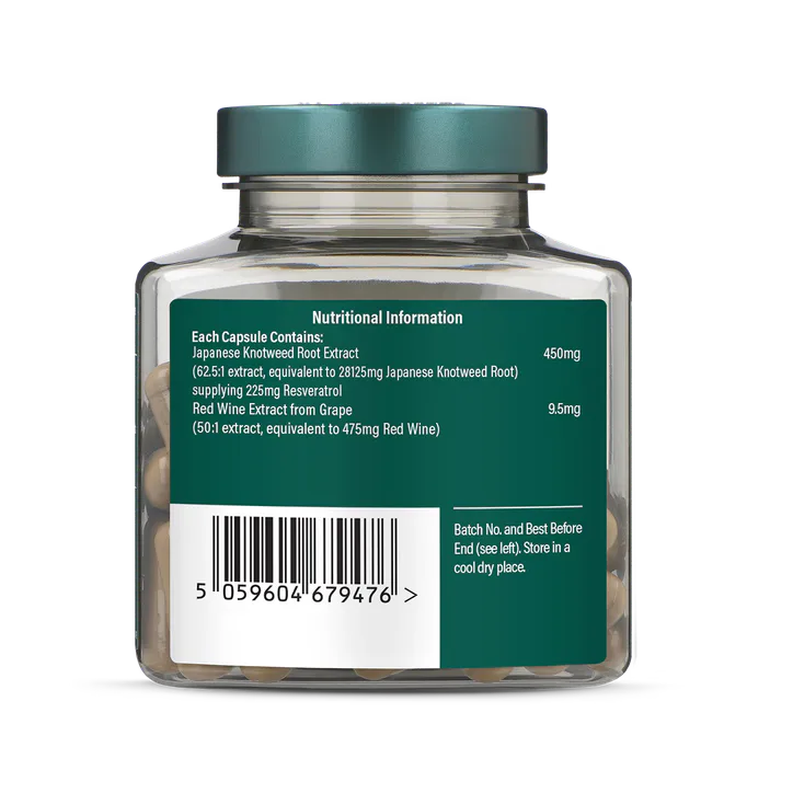 For Him Resveratrol 225mg with Red Wine Extract 10mg 60 Capsules detail 3