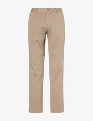 SUNSPEL Regular-Fit Flat-Front Stretch-Cotton Chino Trousers