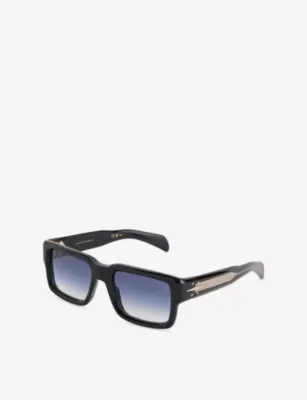 EYEWEAR BY DAVID BECKHAM DB7159/S Rectangular-Frame Acetate Sunglasses detail 3