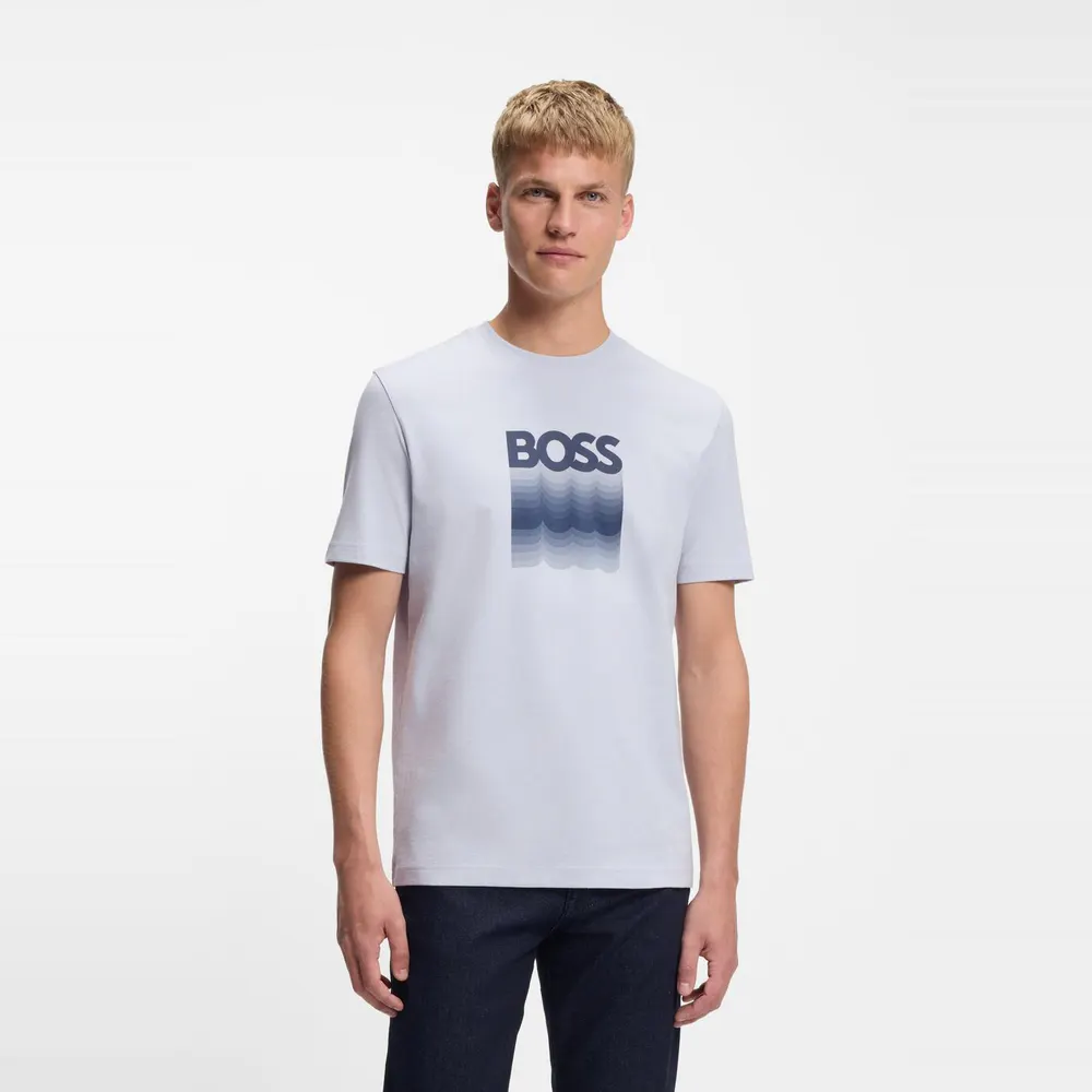 Boss Men's Insignia Cotton Graphic Crew-Neck Short-Sleeve T-Shirt detail 2