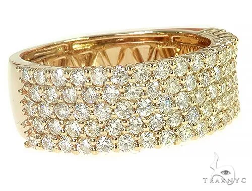 ANNA - CONSCIOUS DIAMONDS 14K Gold 5 Row Diamond Ring 66173 in Yellow Gold / 11 – Ring