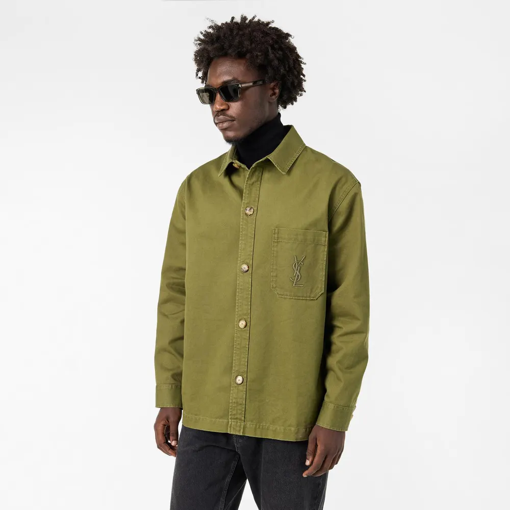 Saint Laurent Mens Cassandre Overshirt detail 3