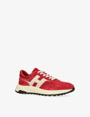 HOGAN Hyperlight Suede Trainers - EUR 40 / 6 UK MEN in RED, additional product view 3