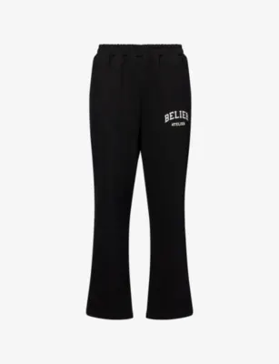 BELIER Campus Logo-Print Cotton Jogging Bottoms