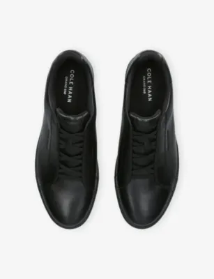 COLE HAAN GrandPrø Luxe Slip-On Leather Trainers - EUR 44.5 / 10.5 UK MEN in BLACK, additional product view 2