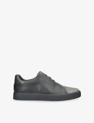 COLE HAAN GrandPrø Luxe Slip-On Leather Trainers - EUR 44.5 / 10.5 UK MEN in GREY/DARK – Mens | Trainers | Slip on trainers