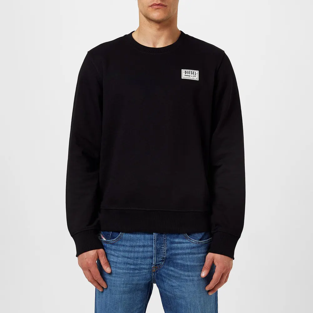 Diesel Patch Logo Crew Sweater detail 2
