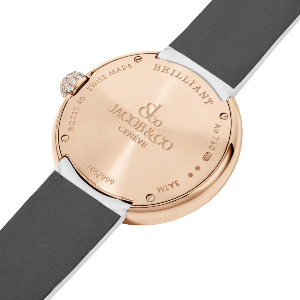 Jacob & Co Brilliant One Row 38mm Red Watch in White, additional product view 3