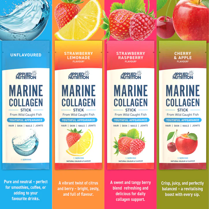 Applied Nutrition Marine Collagen Cherry & Apple 10 Sachets detail 3