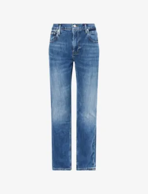FRAME Modern Straight Slim-Fit Stretch-Denim Jeans
