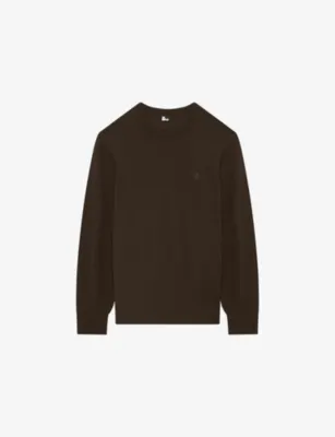 THE KOOPLES Brand-Embroidered Relaxed-Fit Wool Jumper