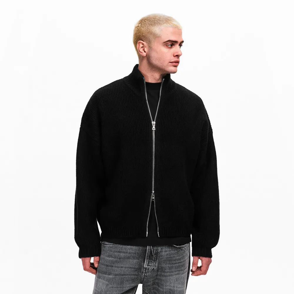 Summit Men's Knit Track Full Zip Top detail 3