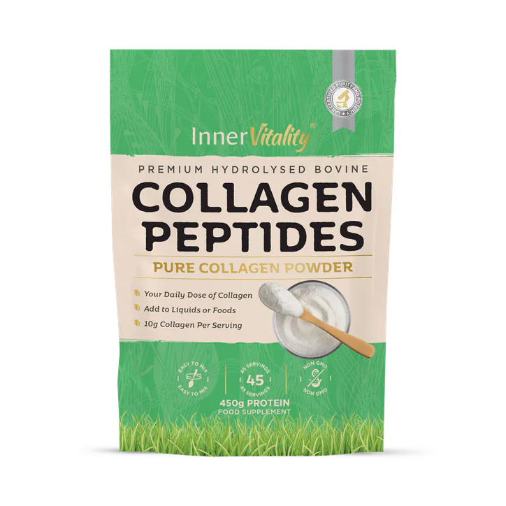INNER VITALITY Premium Hydrolysed Bovine Collagen Peptides – 450g