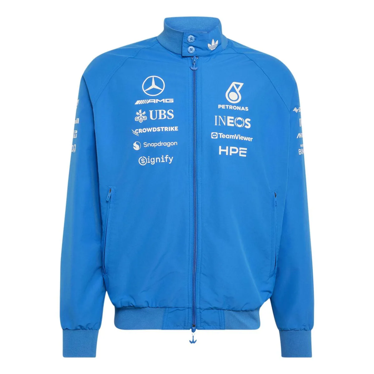 adidas Originals x Mercedes AMG Petronas Formula 1 Team Blue Wonder Driver Harrington Jacket