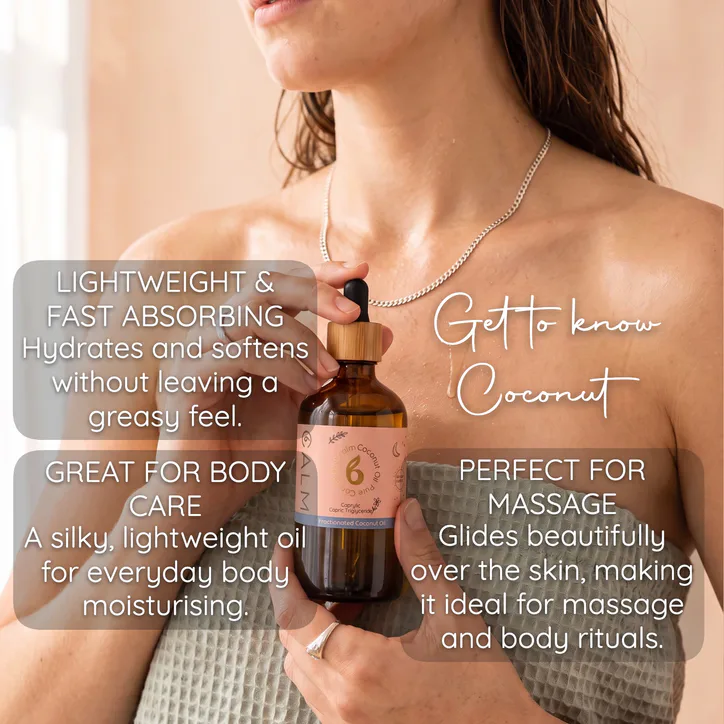 B Calm Organic Fractionated Coconut Carrier Oil – Lightweight Massage & Aromatherapy Oil – 100ml detail 2