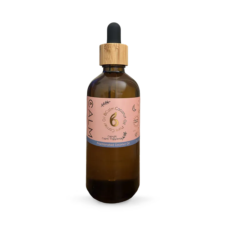 B Calm Organic Fractionated Coconut Carrier Oil – Lightweight Massage & Aromatherapy Oil – 100ml