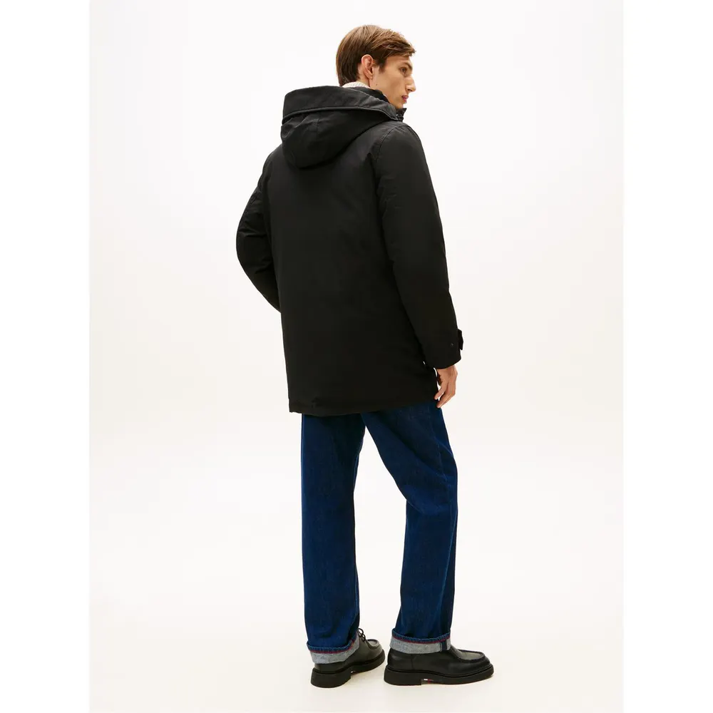 Tommy Hilfiger Men's Padded Utility DWR Hooded Thigh Length Parka detail 3