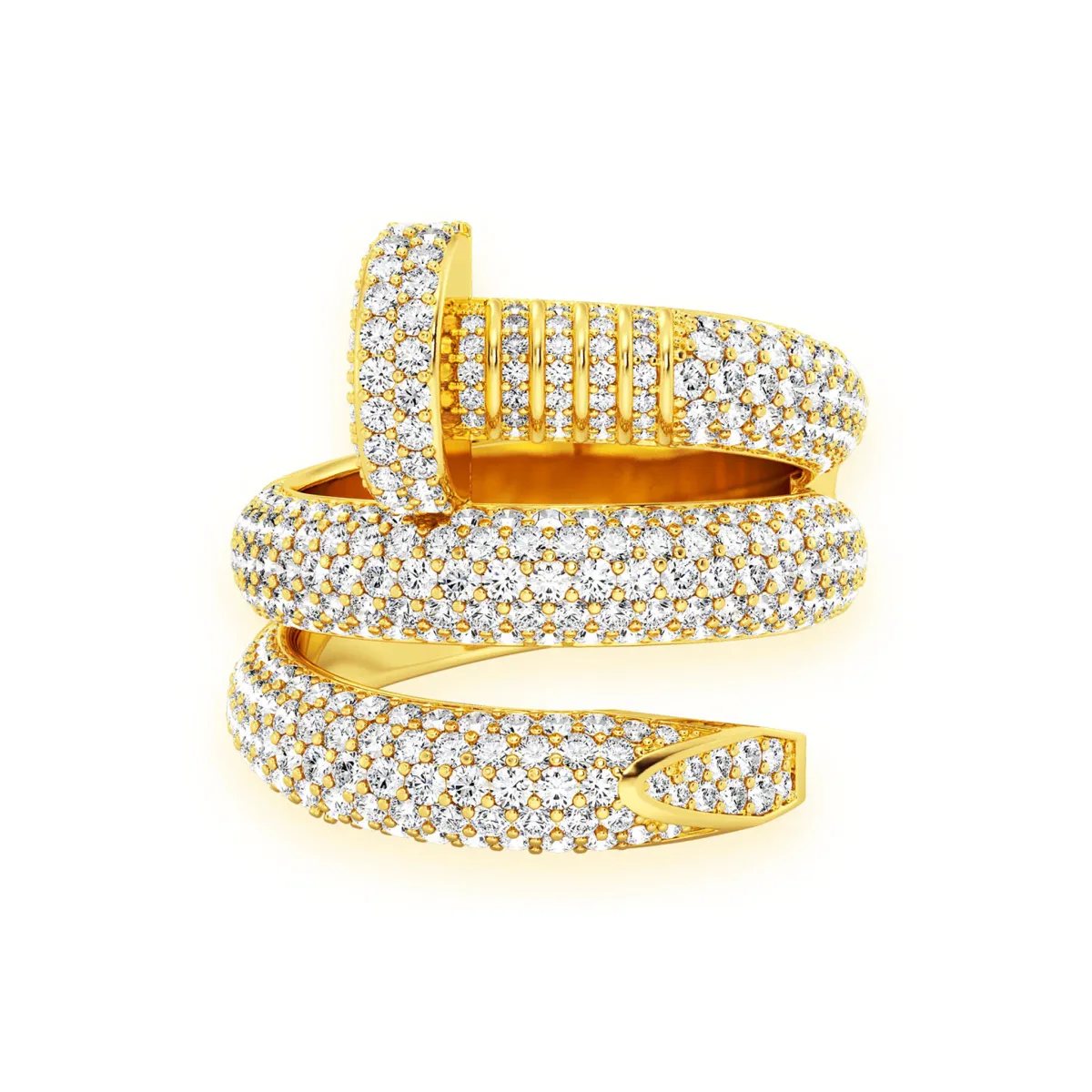 For Him Nail Wrap Around Diamond Ring in Rose Gold / Lab Grown Diamond – Ring