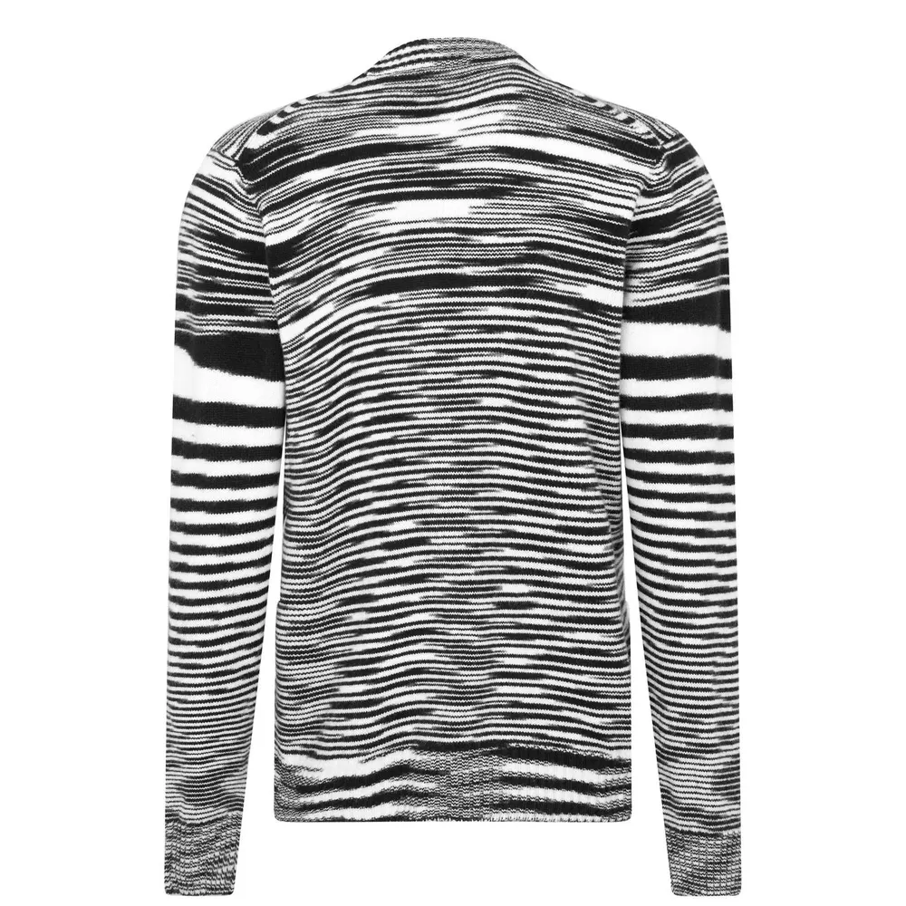 Missoni Striped Cardigan in Whi/Black F9026, additional product view 2