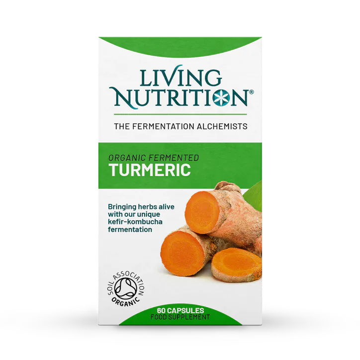 Living Nutrition Organic Fermented Turmeric 60 Capsules