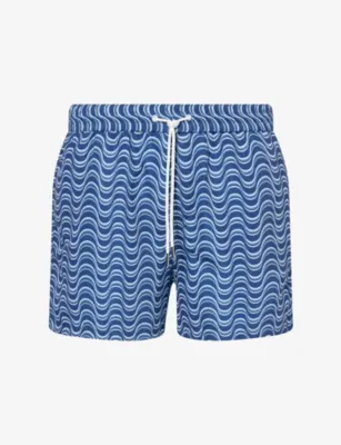 ARNE Wave Print Swim Shorts