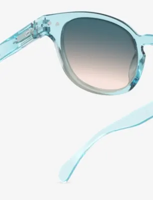 IZIPIZI #C Turquoise Stone Square Acetate Sunglasses, additional product view 2