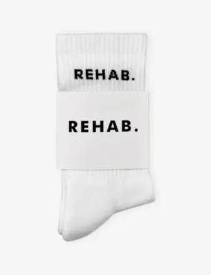 REHAB Crew Cotton-Blend Socks in Socks, additional product view 2