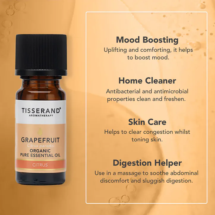 Tisserand Grapefruit Organic Pure Essential Oil 9ml detail 3