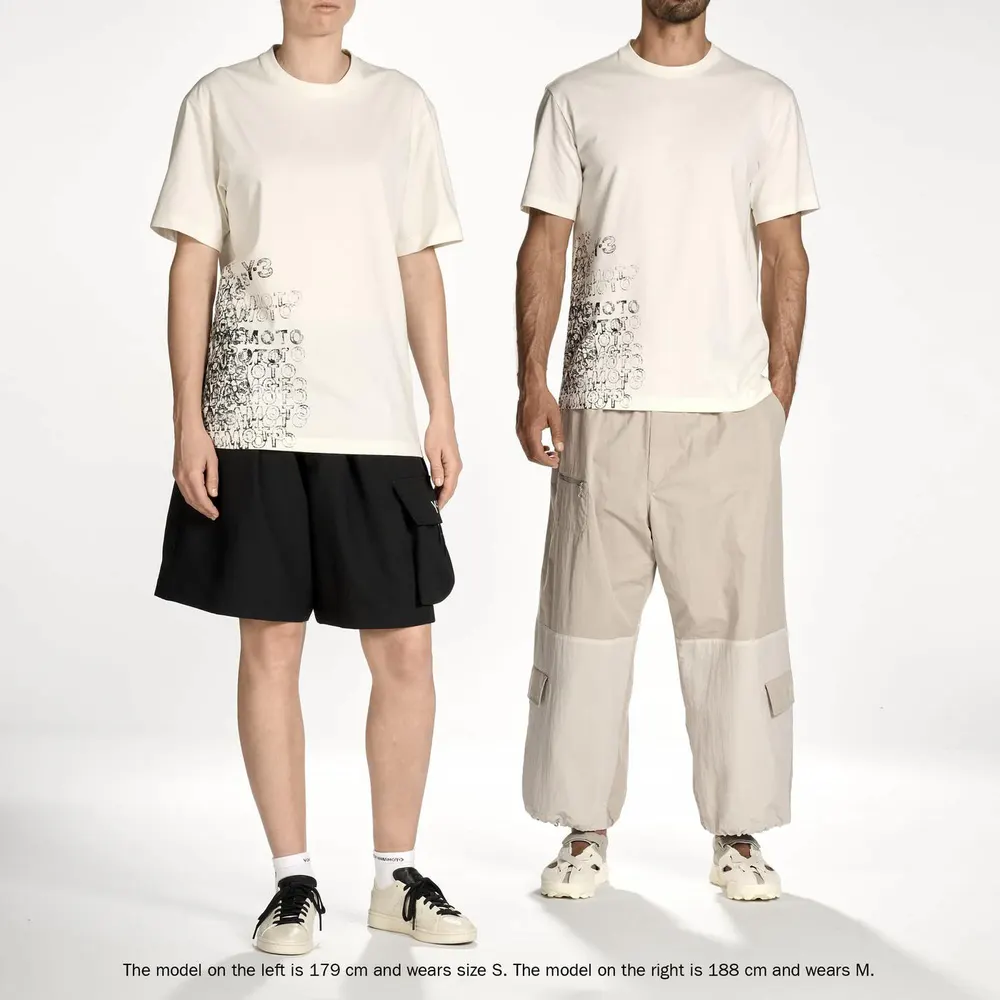 Y3 Men's GFX T-Shirt in Core White, additional product view 3