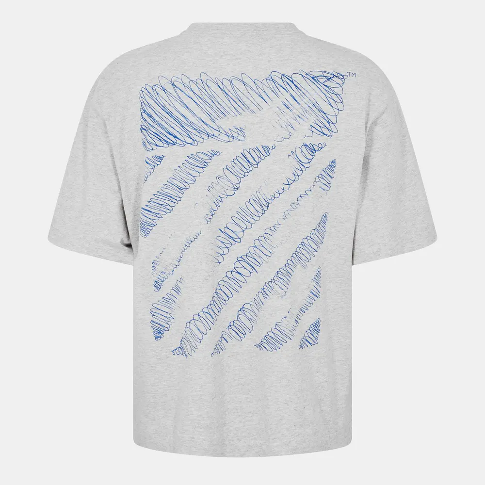 Off White Men's Scribble T-Shirt in Grey Melange – Clothing
