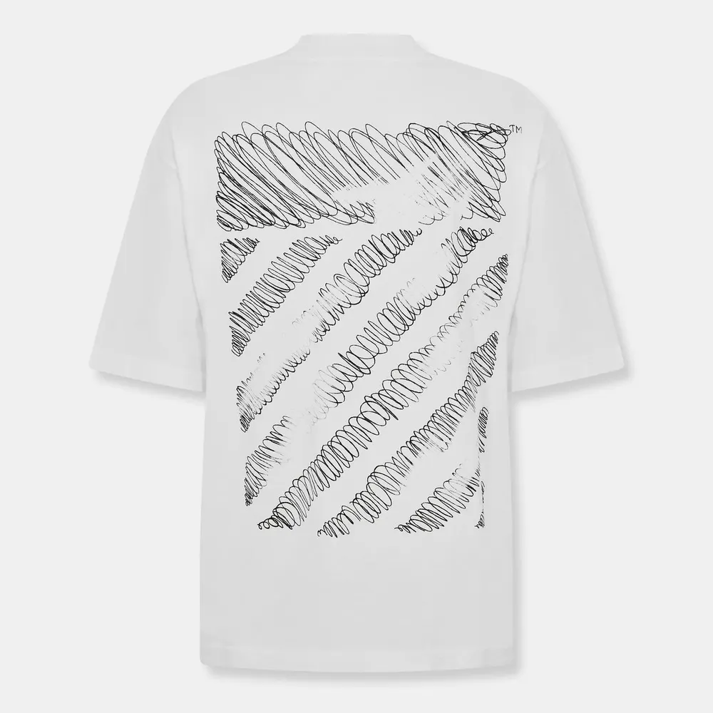 Off White Men's Scribble T-Shirt in White – Clothing