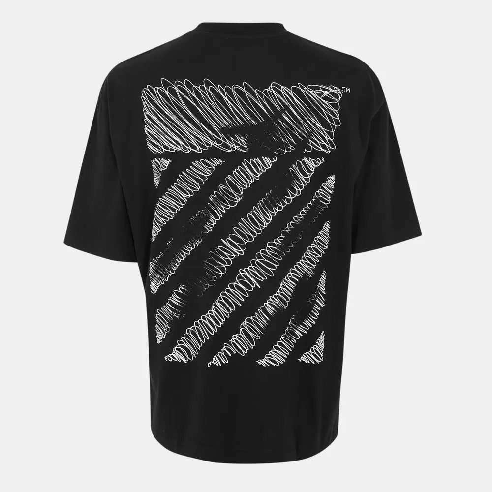 Off White Men's Scribble T-Shirt in Black – Clothing