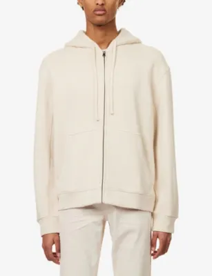 PAIGE Avon Zip-Through Cotton-Jersey Hoody detail 3