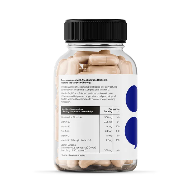 Paused NR Nicotinamide Riboside Complex 300mg 30 Capsules detail 2