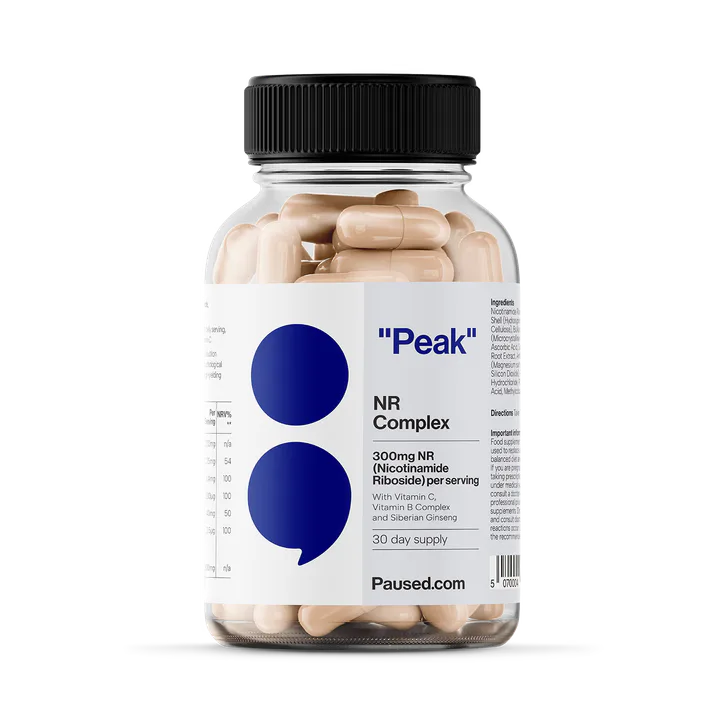 Paused NR Nicotinamide Riboside Complex 300mg 30 Capsules