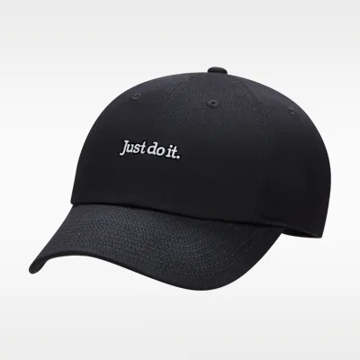 Nike Club Unstructured JDI Cap - Black/White