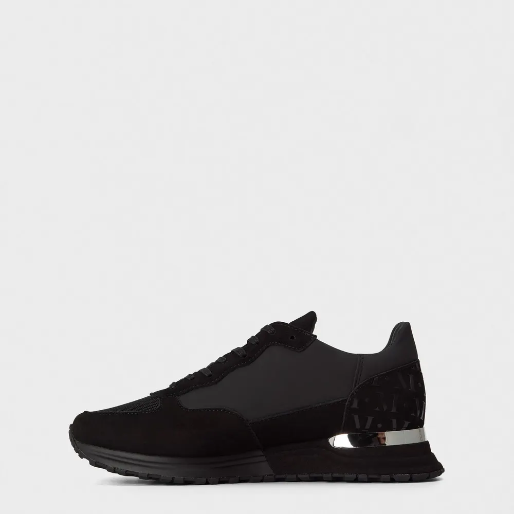 Mallet Popham 2.0 Trainers Mens in Black/Silver, additional product view 2