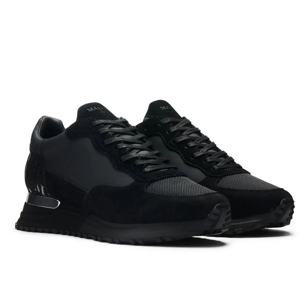 Mallet Popham 2.0 Trainers Mens in Black/Silver, additional product view 3