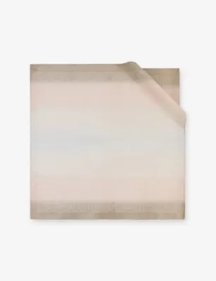 BVLGARI Letter Degrade Printed Square Silk Scarf